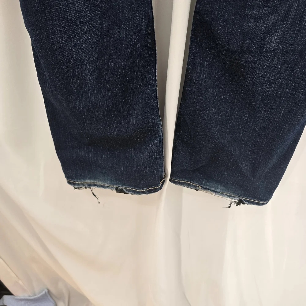 Silver Suki Mid Slim Bootcut Blue Jeans Women's 28X31‎ Super Stretch Dark Read.